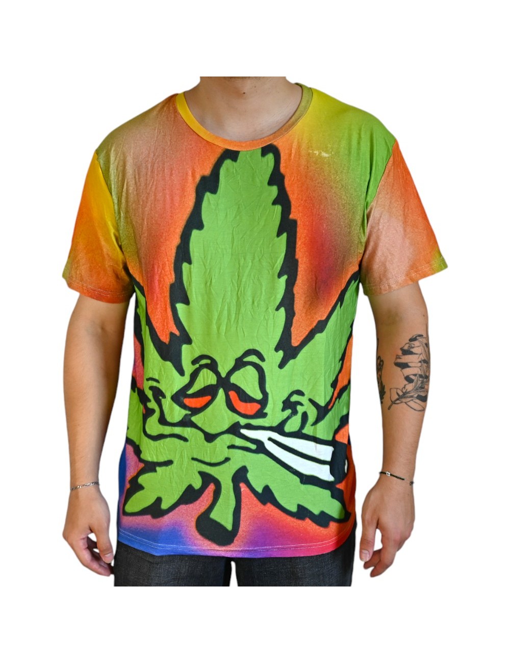 T-Shirt Cannabis Mehrfarbig