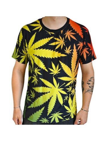 T-Shirt Buntes Cannabis