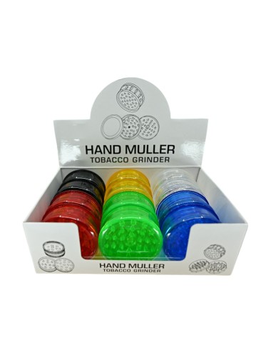 Set von 12 transparenten PVC-Grinders 6cm