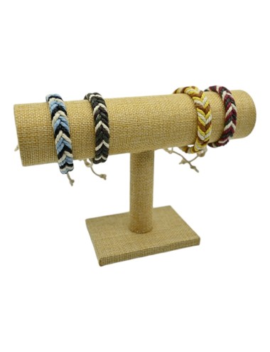 Armband-Halter aus natürlichem Jute-Stoff