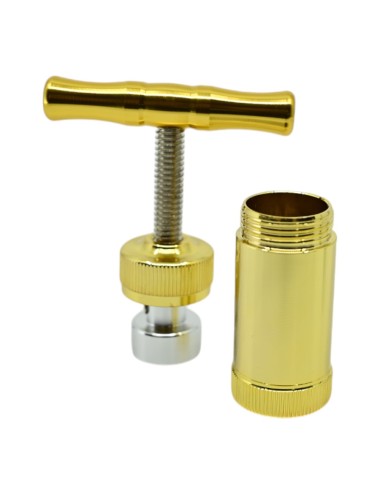Goldene Zink-Pollenpresse 8,6 cm