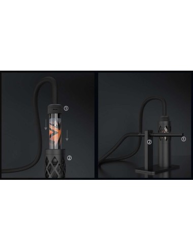 E-Shisha-Halterung Dock Hookah Air Blau