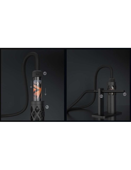 E-Shisha-Halterung Dock Hookah Air Blau