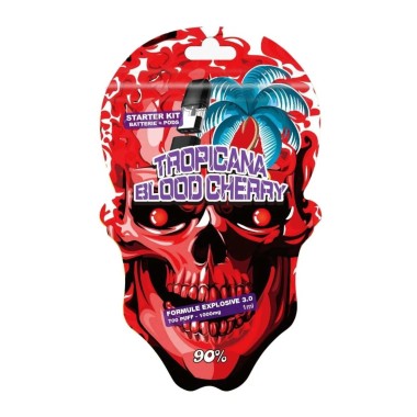 Starter-Kit Tropicana Blood Cherry Batterie + Pod 90% MCP-N, MCP-S + Muscimol 40mg