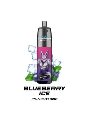Puff WHITE RABBIT x TORNADO 15000 Blaubeere-Eis