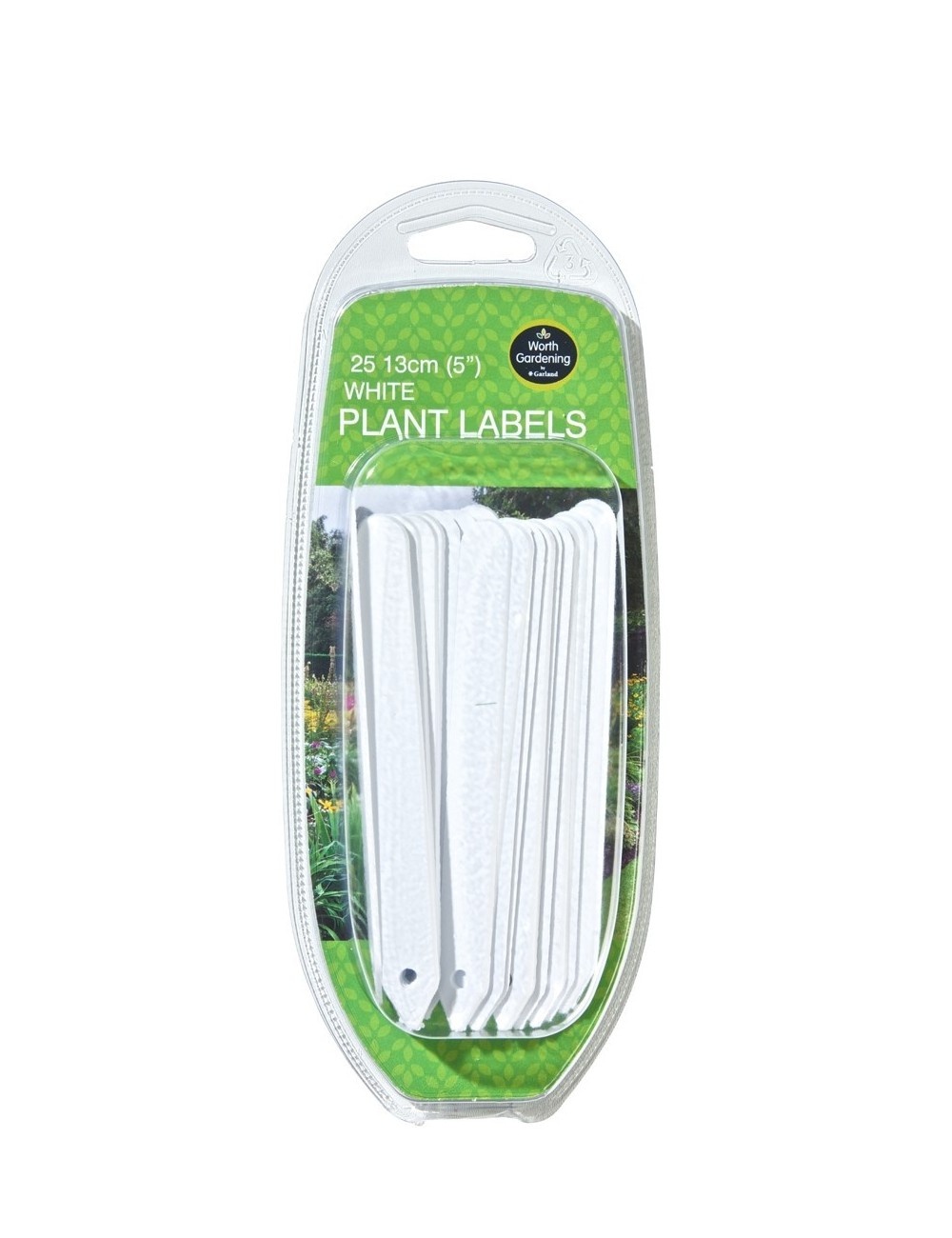 Weiße Pflanzenetiketten 13cm 25er Set