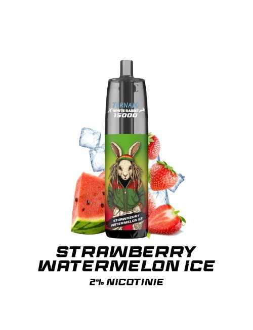 Puff WHITE RABBIT x TORNADO 15000 Erdbeere-Wassermelone-Eis