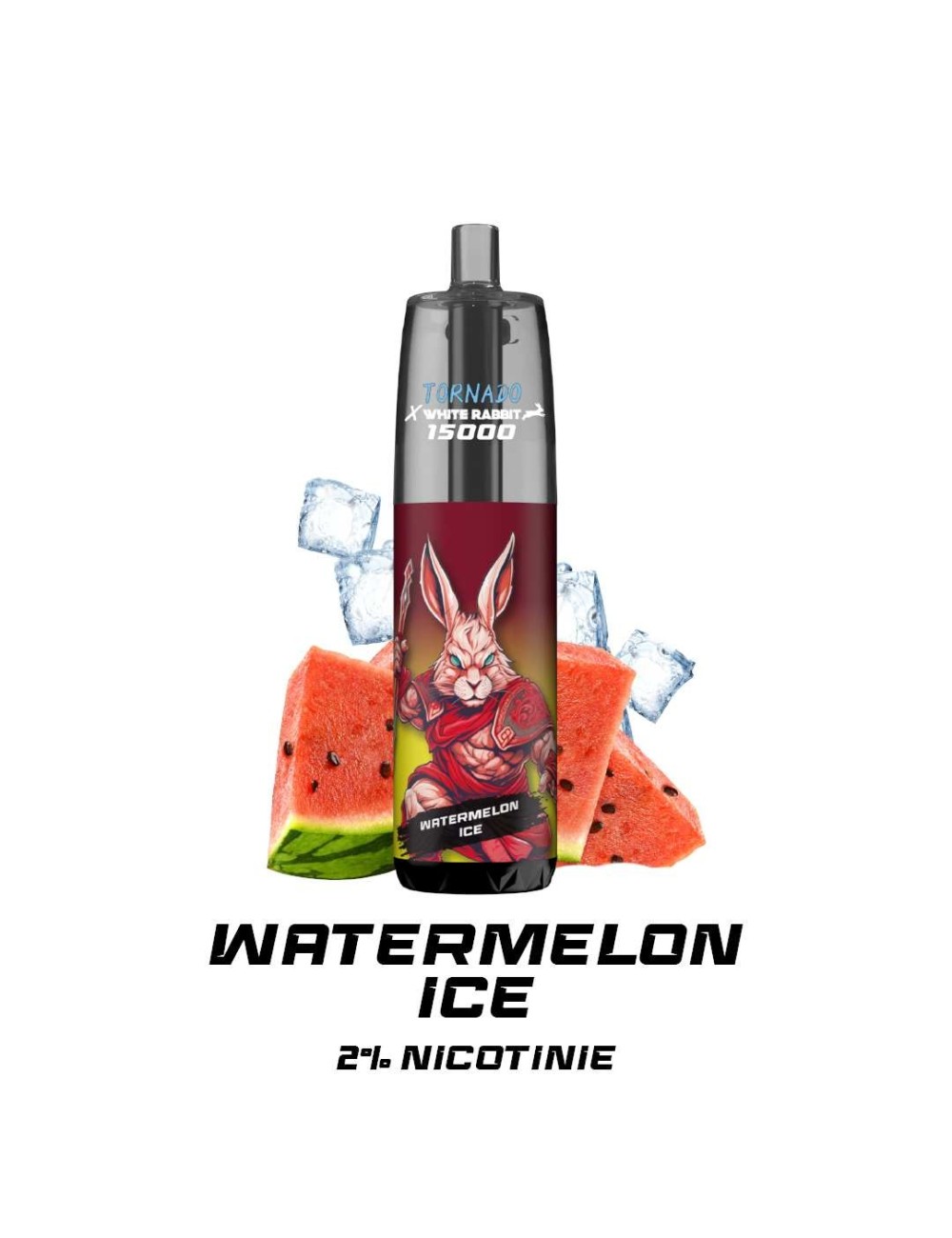 Puff WHITE RABBIT x TORNADO 15000 Wassermelonen-Eis