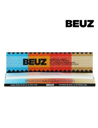Box mit 50 Beuz King Size Slim Blättchen