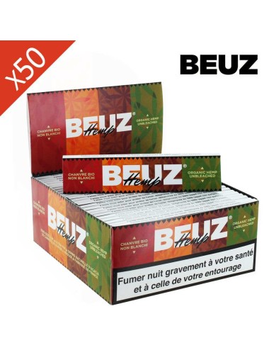 Schachtel mit 50 Beuz Bio-Hanf-Blättchen King Size