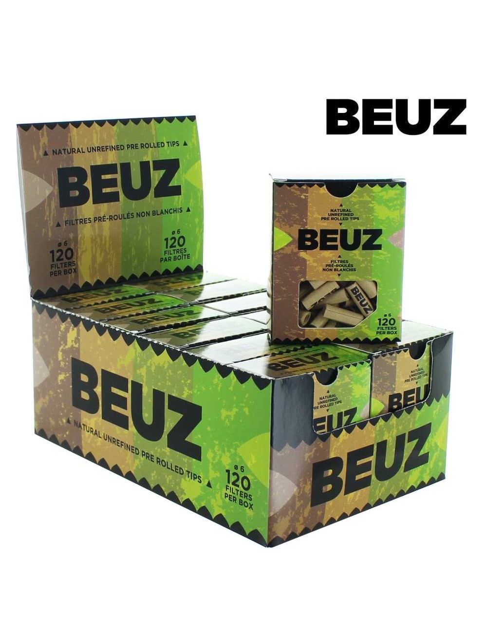 12 Schachteln Beuz Kartonfilter vorgerollte Filter (120 Filter/Schachtel)