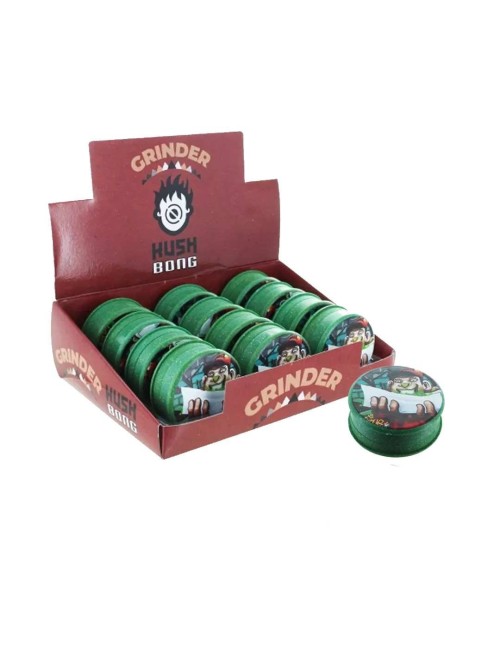 Dose mit 12 biologisch abbaubaren grünen Hanf-Grinder Rolling 50mm