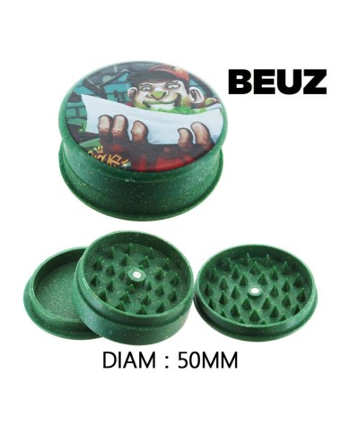 Dose mit 12 biologisch abbaubaren grünen Hanf-Grinder Rolling 50mm