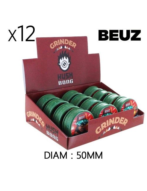 Dose mit 12 ökologischen Hanf-Grinder Dj Beuz