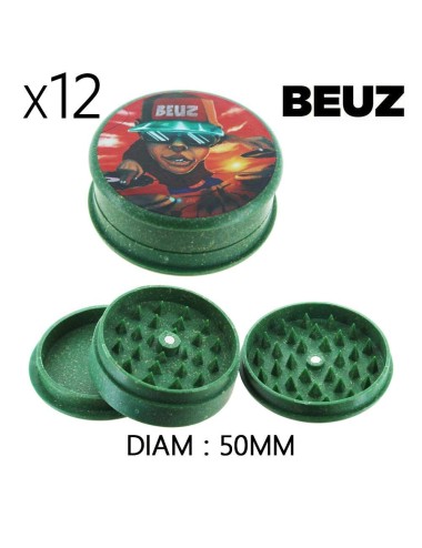 Dose mit 12 ökologischen Hanf-Grinder Dj Beuz