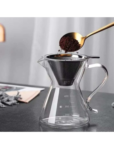 Edelstahl-Teefilter mit Ablage