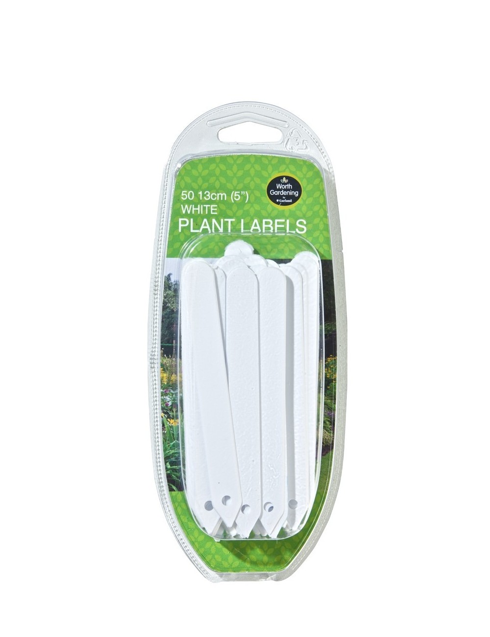 Weiße Pflanzenetiketten 13cm 50er Set