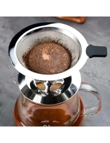 Edelstahl-Teefilter mit Ablage