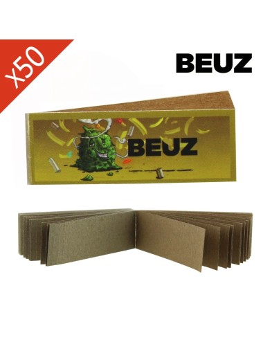 Box mit 50 perforierten Filtertips Brown Buds BEUZ