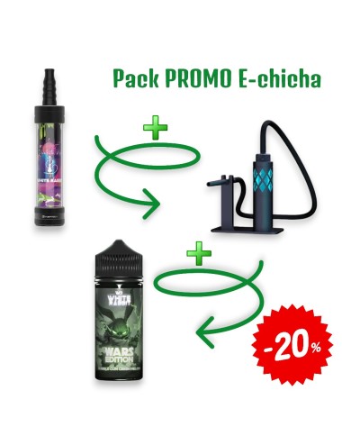 E-Shisha-Set White Rabbit Air Blau
