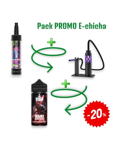 E-Shisha-Set White Rabbit Air Schwarz