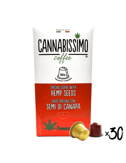 Hanfsamen-Kaffee Cannabissimo - 30 Kapseln