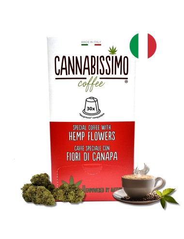 Cannabissimo Hanfblüten-Kaffee - 30 Kapseln