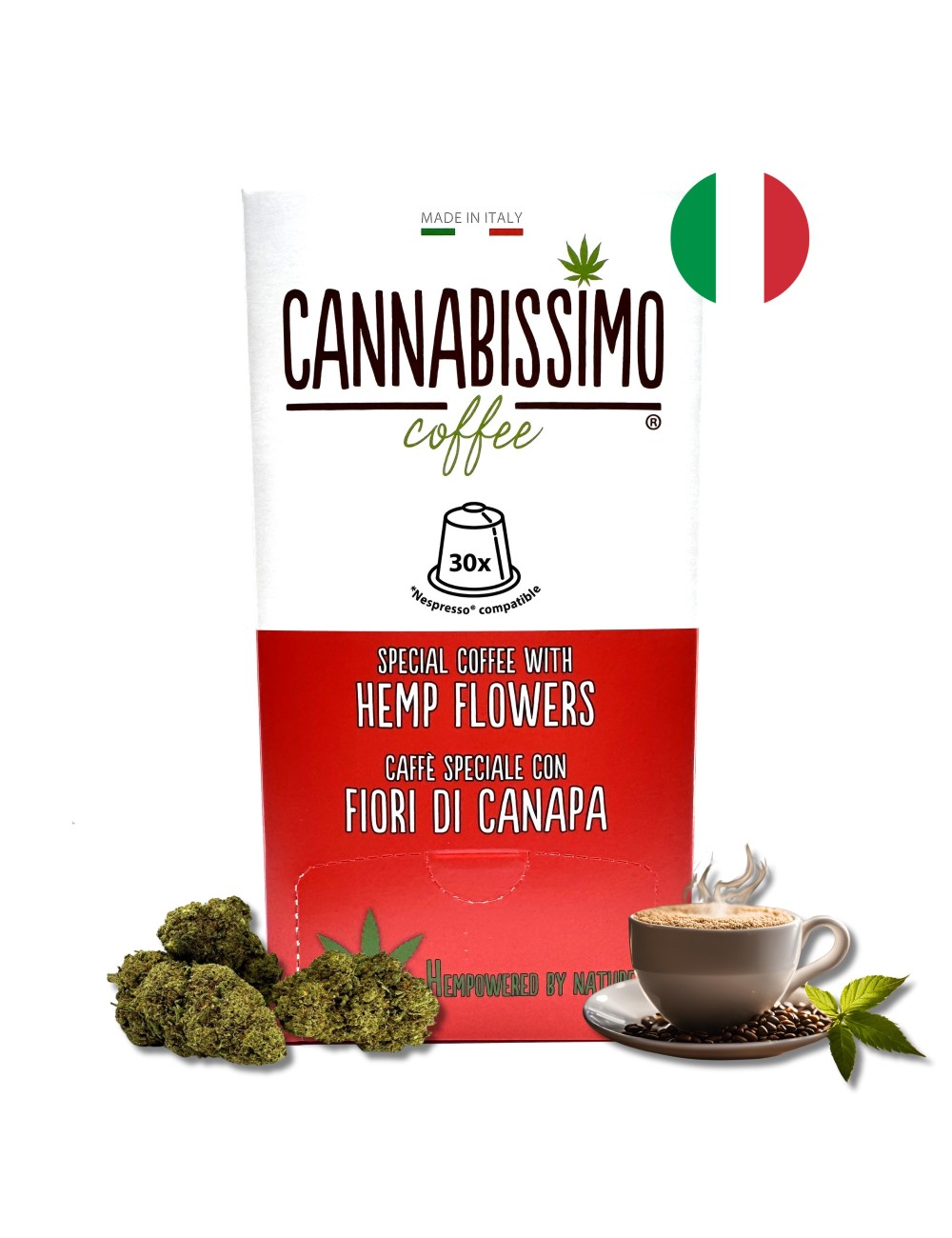 Cannabissimo Hanfblüten-Kaffee - 30 Kapseln