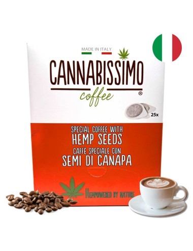 Hanfsamen-Kaffeepads Cannabissimo - 25 Pads
