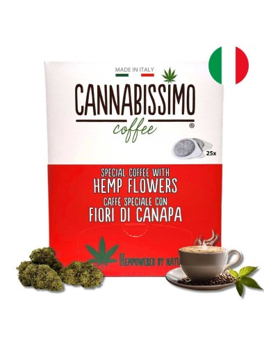 Hanfblüten-Kaffeepads Cannabissimo - 25 Pads