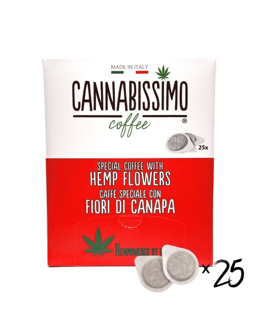 Hanfblüten-Kaffeepads Cannabissimo - 25 Pads
