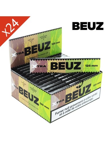 Slim Long Beuz Blättchen 125mm Braun - Box mit 24 Heftchen