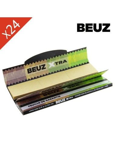 Slim Long Beuz Blättchen 125mm Braun - Box mit 24 Heftchen