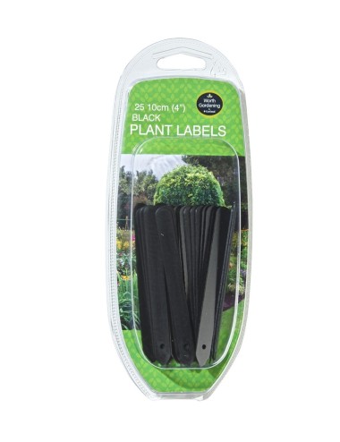 Schwarze Pflanzenetiketten 10cm Set von 25