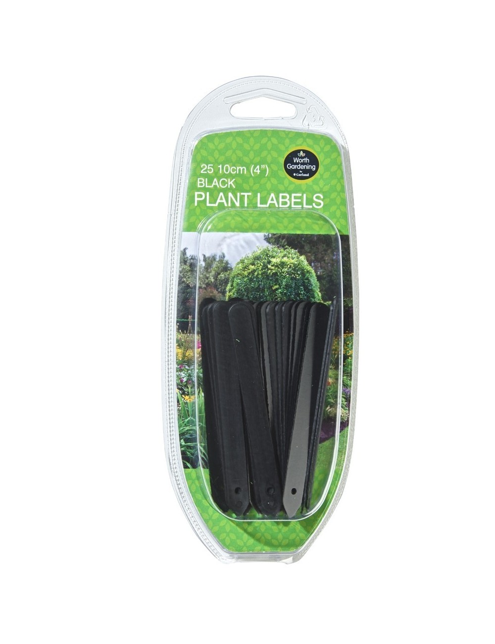 Schwarze Pflanzenetiketten 10cm Set von 25