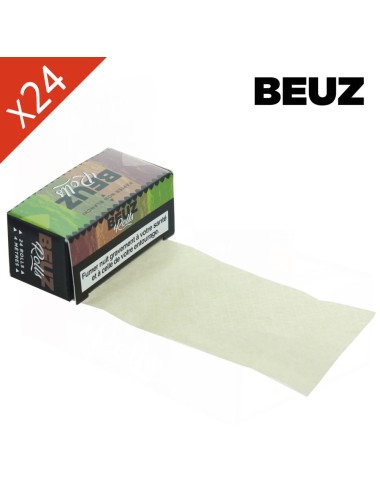 Schachtel mit 24 Rollen ungebleichtes braunes Slim BEUZ Blättchen