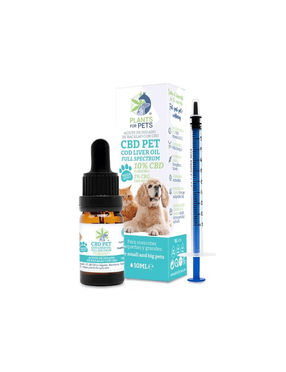 CBD-Öl für Tiere 10% CBG 1% | PLANTS FOR PETS