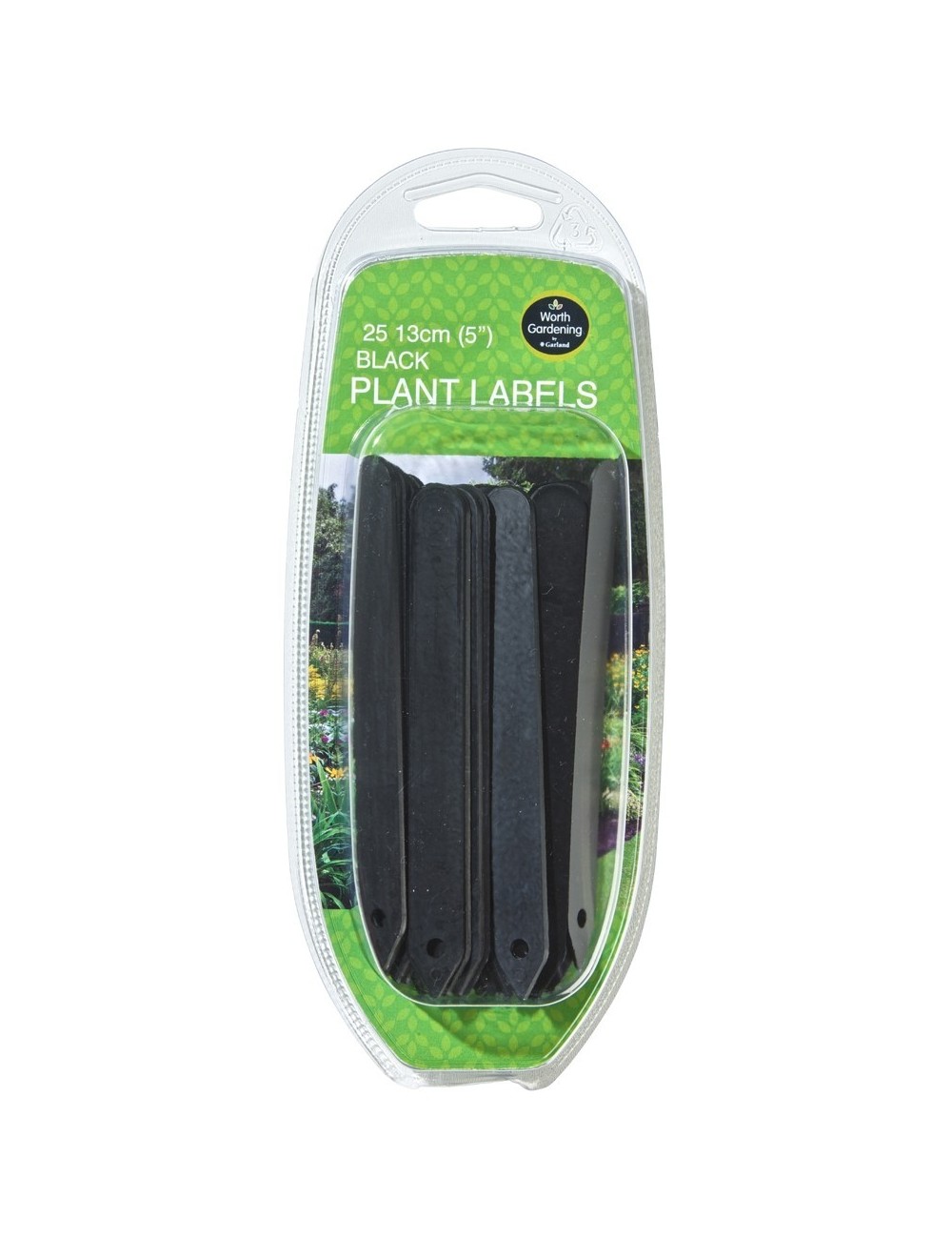 Schwarze Pflanzenetiketten 13cm Set von 25