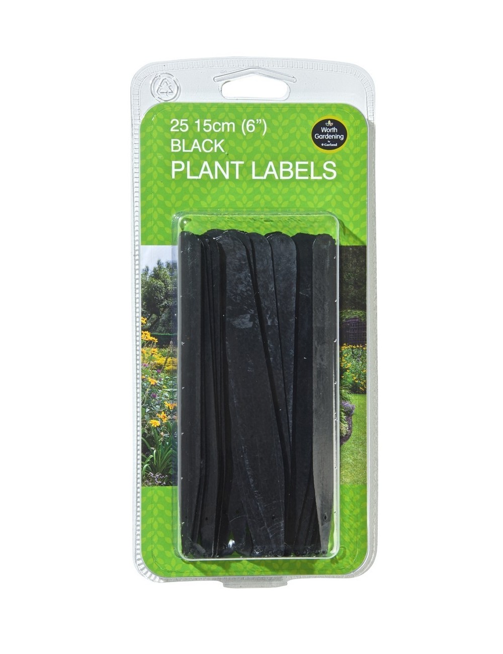 Schwarze Pflanzenetiketten 15cm 25er Set