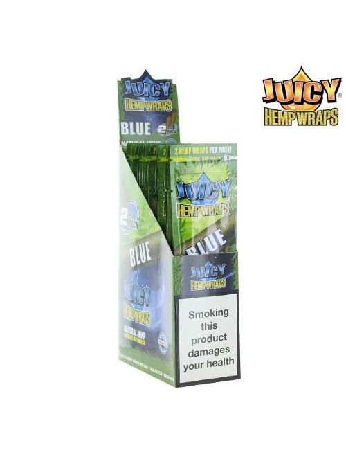 Hanf-Blunt Blue Box mit 25 Packungen | JUICY JAY'S