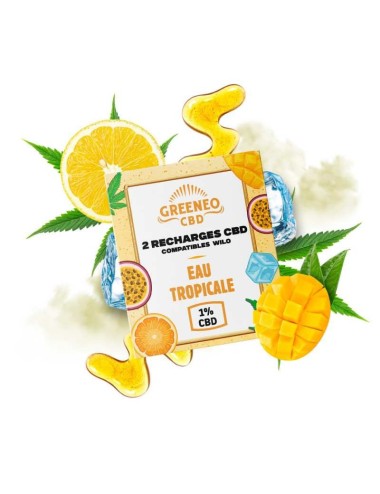 CBD-Patronen TROPISCHES WASSER - 2 Stk. | GREENEO