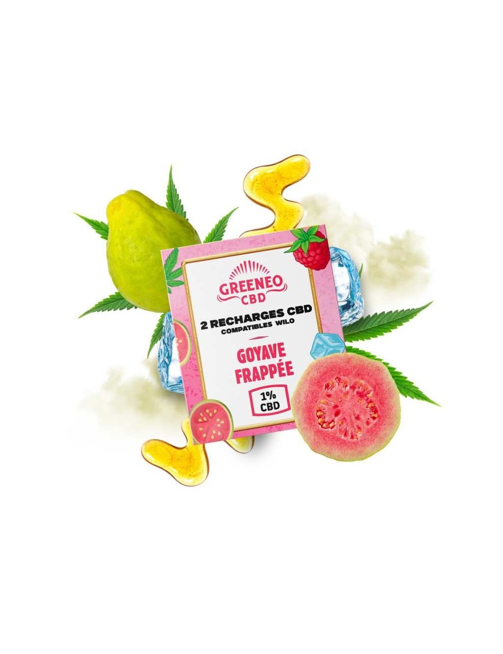 CBD-Kartuschen GEFRORENE GUAVE - 2 Stück | GREENEO