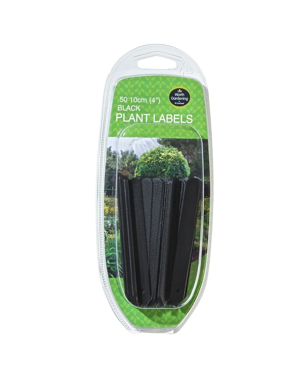 Schwarze Pflanzenetiketten 10cm Set von 50
