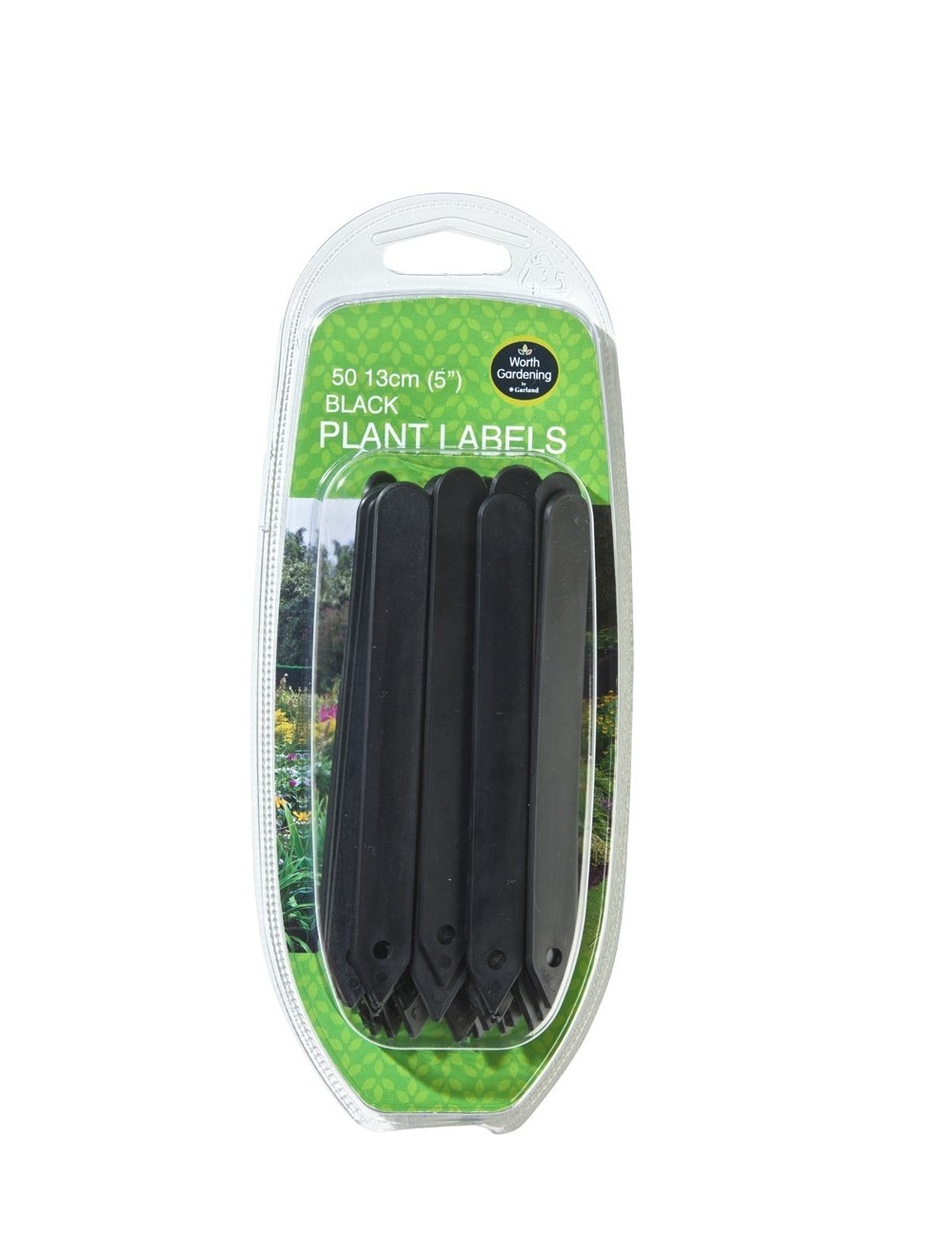 Schwarze Pflanzenetiketten 13cm 50er Set