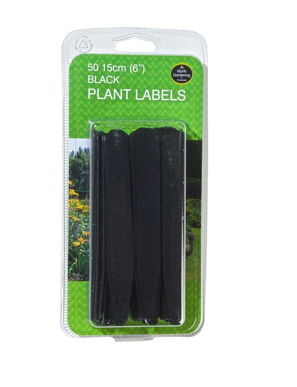 Schwarze Pflanzenetiketten 15cm Set von 50