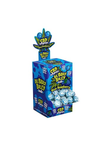Lutscher CBD Blaue Himbeere - 100 Stück | BUBBLY BILLY