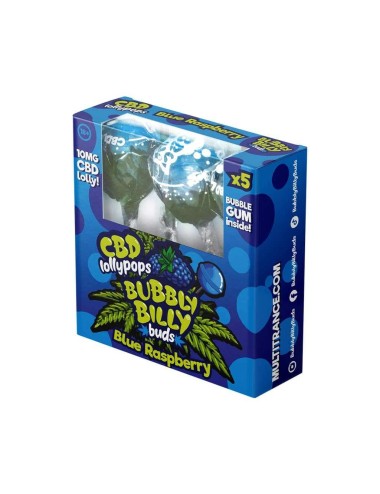 Lutscher CBD Blaue Himbeere - 5 Stück | BUBBLY BILLY
