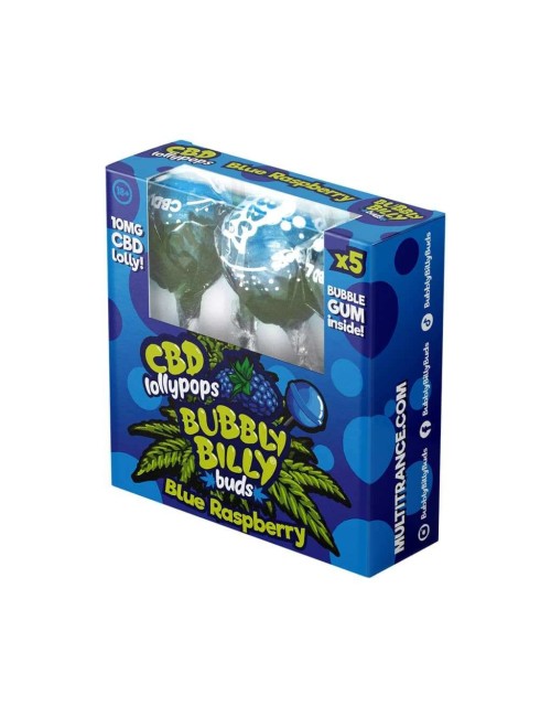 Lutscher CBD Blaue Himbeere - 5 Stück | BUBBLY BILLY