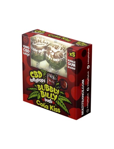 Lutscher CBD Cola Kiss - 5 Stk | BUBBLY BILLY