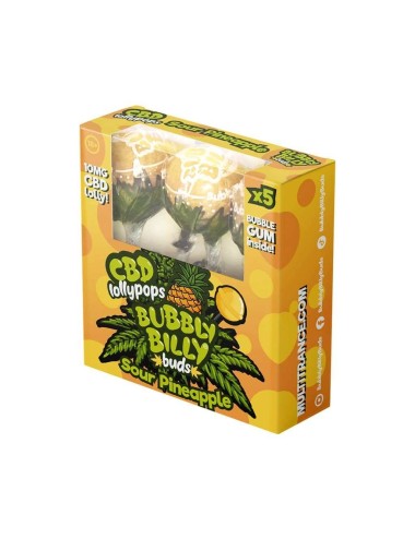 Lutscher CBD Saure Ananas - 5 Stück | BUBBLY BILLY